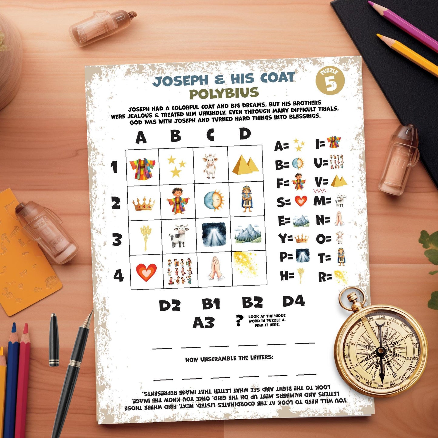 Old Testament Escape Room: Journey Through Time (Printable), Fun Bible Adventure Activity