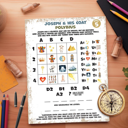 Old Testament Escape Room: Journey Through Time (Printable), Fun Bible Adventure Activity