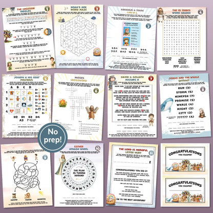 Old Testament Escape Room: Journey Through Time (Printable), Fun Bible Adventure Activity