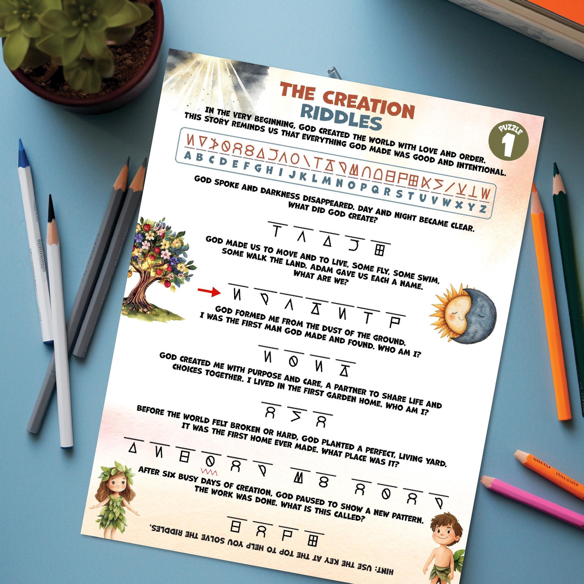 Old Testament Escape Room: Journey Through Time (Printable), Fun Bible Adventure Activity
