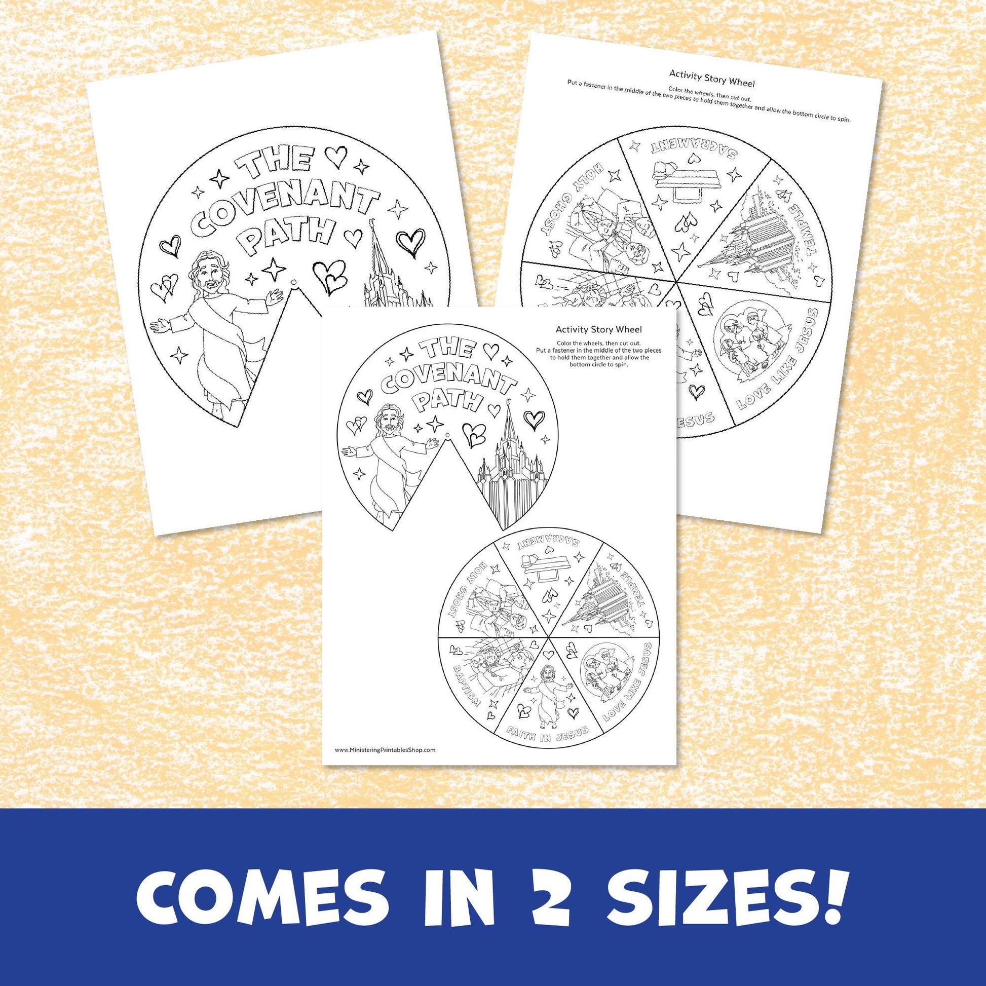 The Covenant Path Activity Wheel - LDS Primary Craft (PDF)
