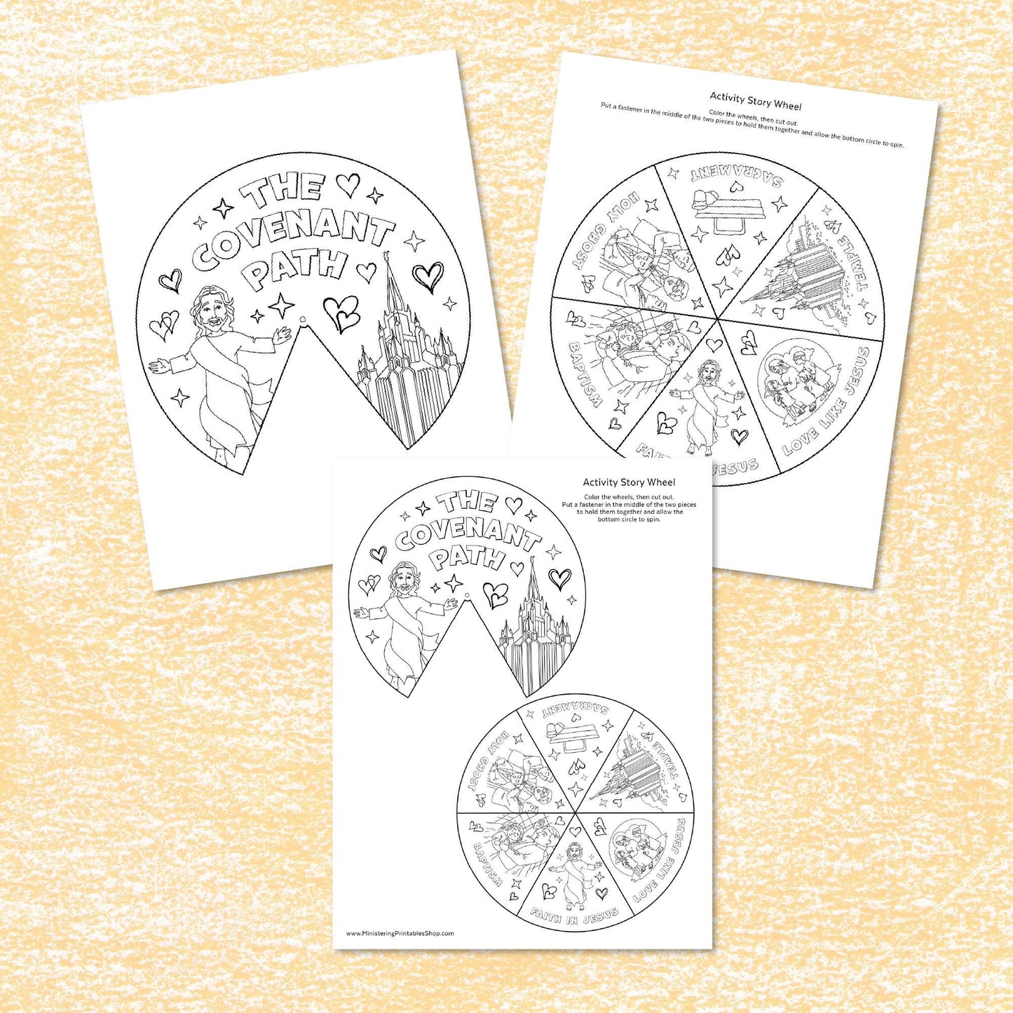 The Covenant Path Activity Wheel - LDS Primary Craft (PDF)