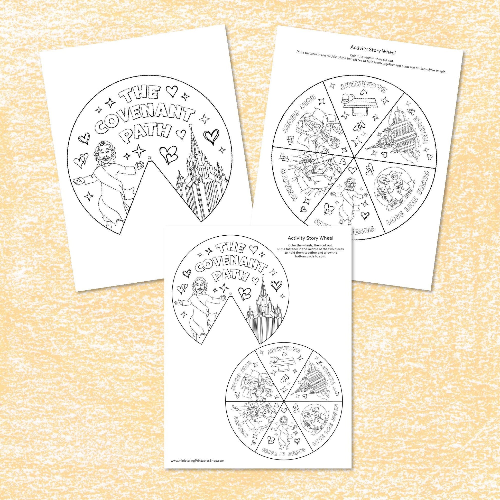 The Covenant Path Activity Wheel - LDS Primary Craft (PDF)