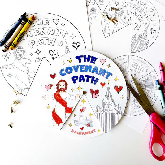 The Covenant Path Activity Wheel - LDS Primary Craft (PDF)