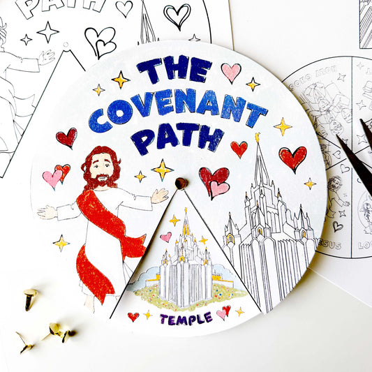 The Covenant Path Activity Wheel - LDS Primary Craft (PDF)