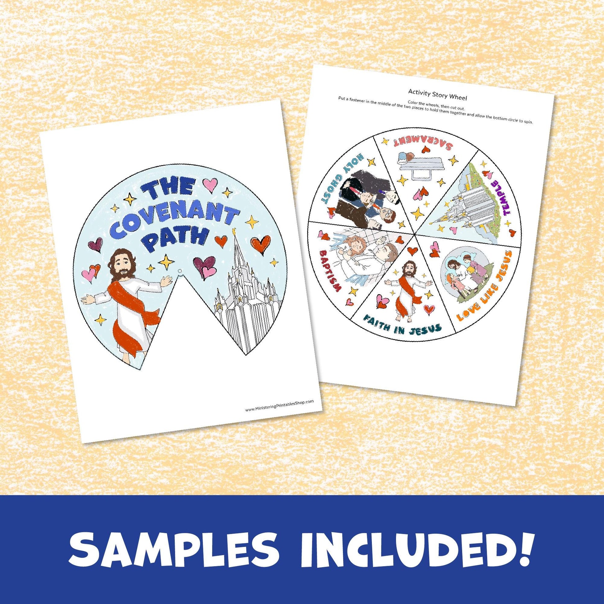 The Covenant Path Activity Wheel - LDS Primary Craft (PDF)