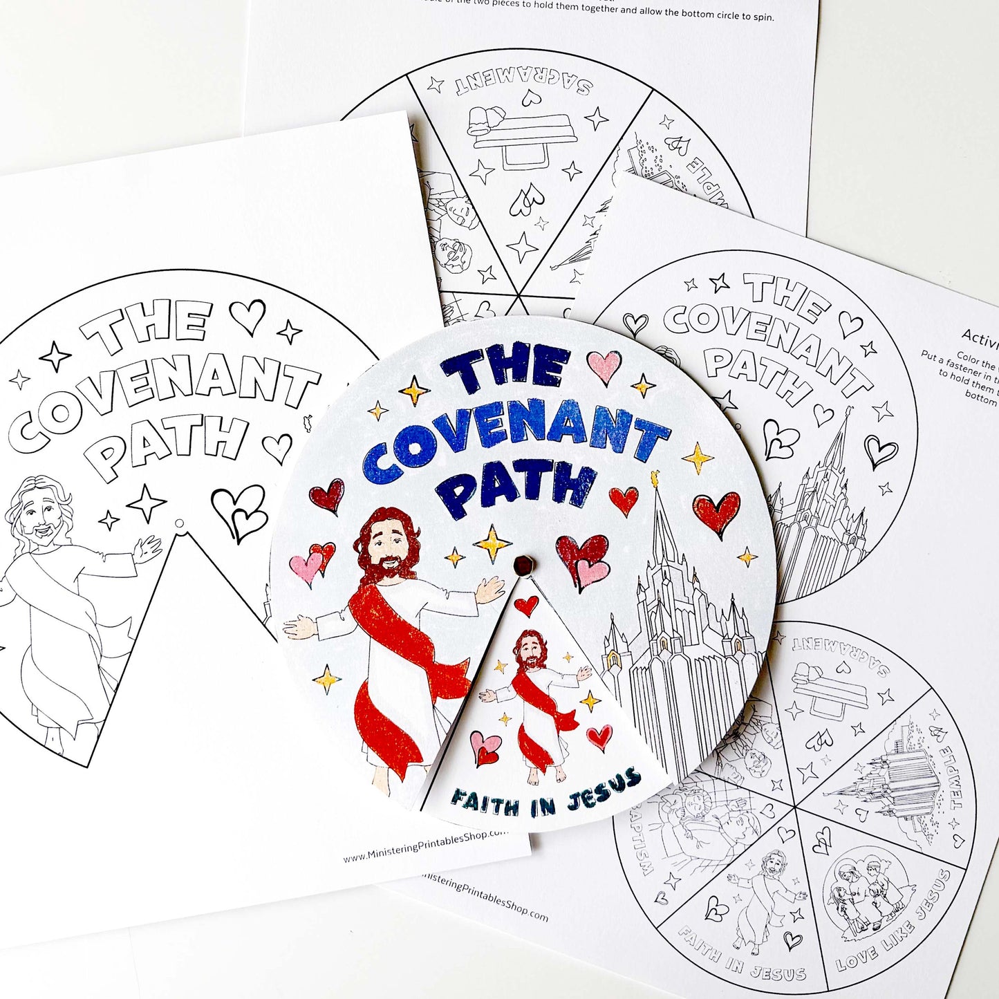 The Covenant Path Activity Wheel - LDS Primary Craft (PDF)