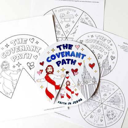 The Covenant Path Activity Wheel - LDS Primary Craft (PDF)