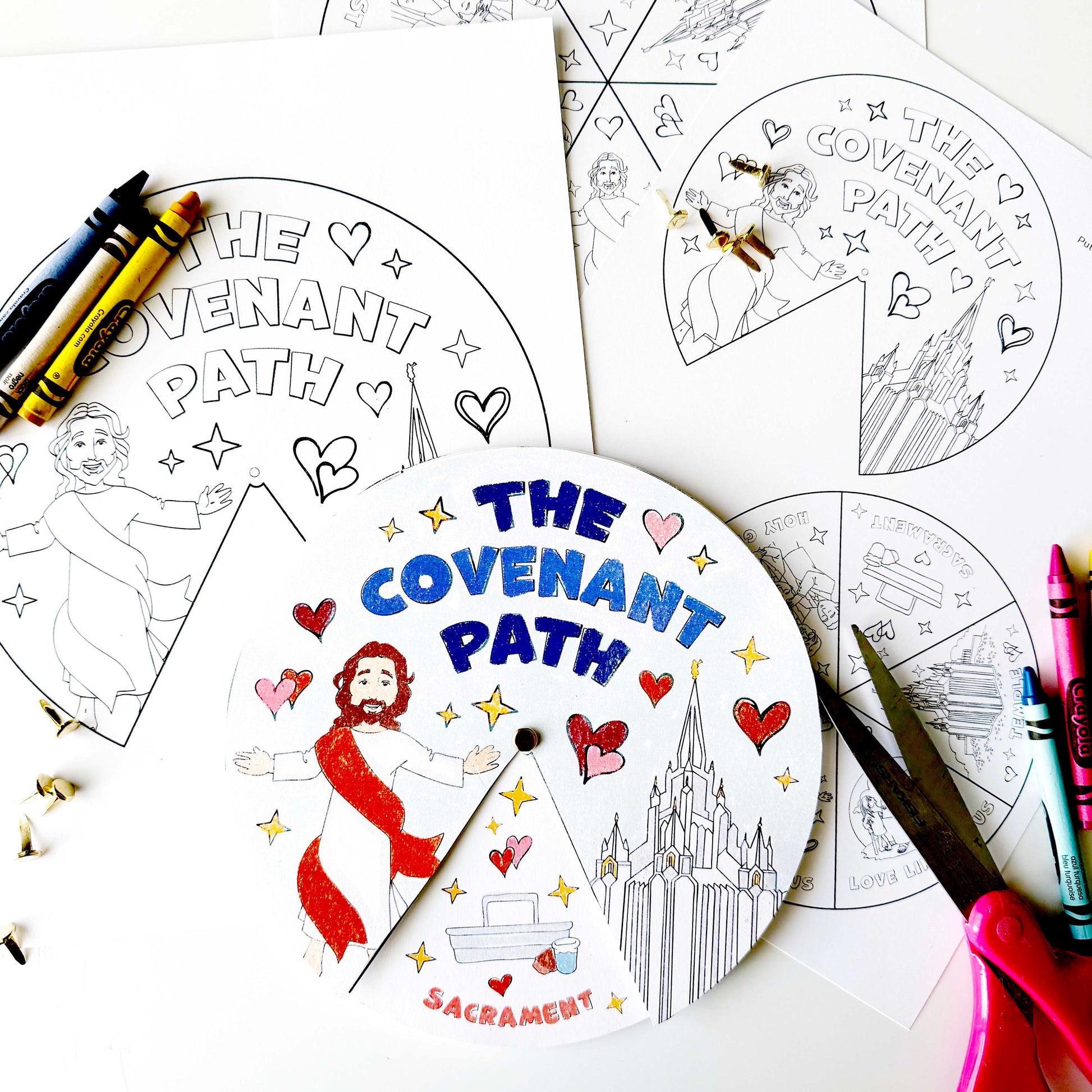 The Covenant Path Activity Wheel - LDS Primary Craft (PDF)