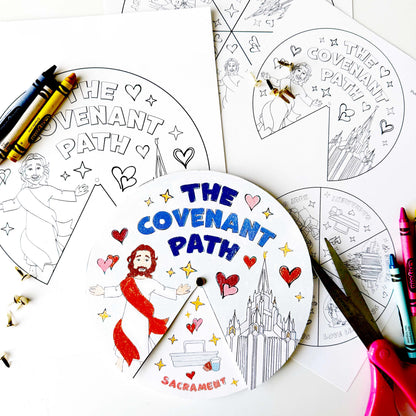 The Covenant Path Activity Wheel - LDS Primary Craft (PDF)