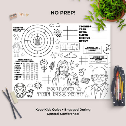 General Conference Activity Sheets – LDS Kids Coloring Printables (PDF Download)