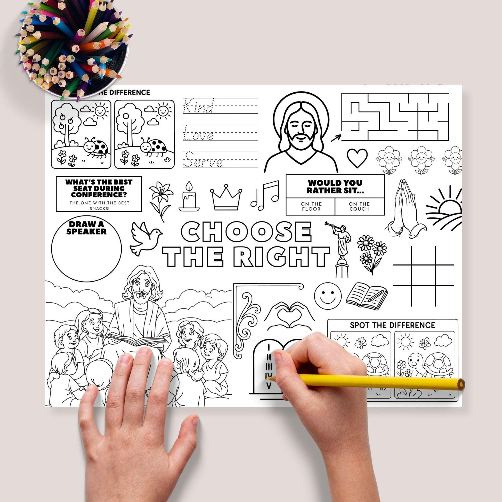 General Conference Activity Sheets – LDS Kids Coloring Printables (PDF Download)