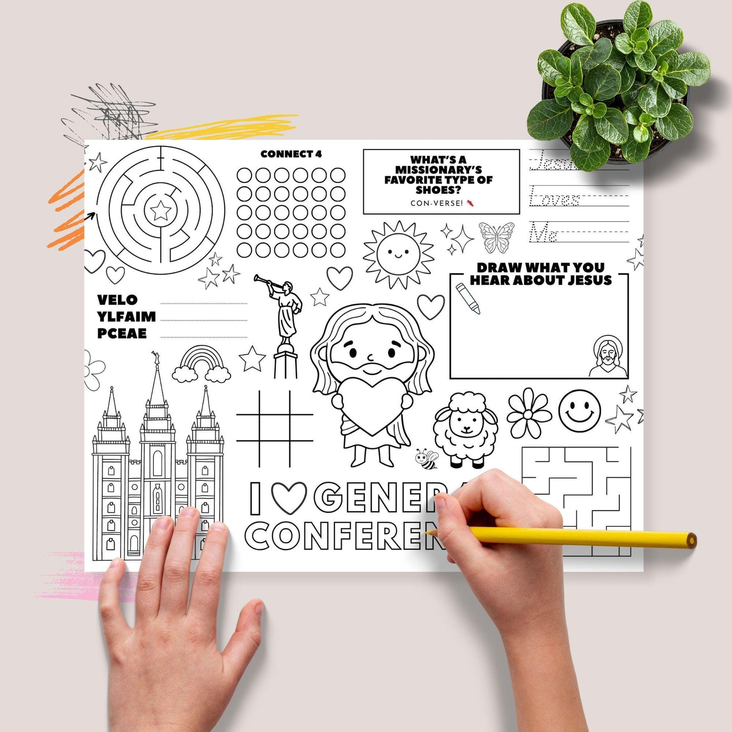General Conference Activity Sheets – LDS Kids Coloring Printables (PDF Download)