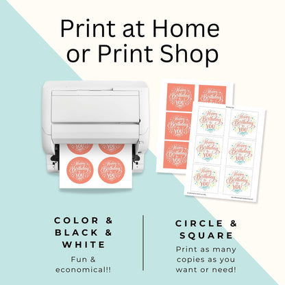 LDS Primary Birthday Tag - Printable Gift Tags For Kids, Primary Presidency Gifts (PDF)