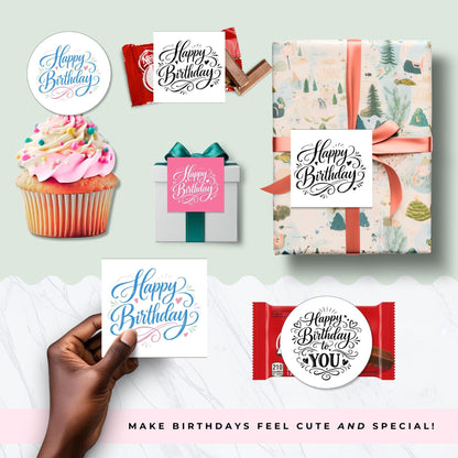 Happy Birthday Tag - Printable Gift Tags For LDS Primary, Relief Society, and Young Women Gifts (PDF)