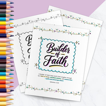 Builder of Faith Printable Workbook, LDS Young Women Lesson Activity, 2026 Class Name Study Guide, YW Journal, No Prep Church Lesson