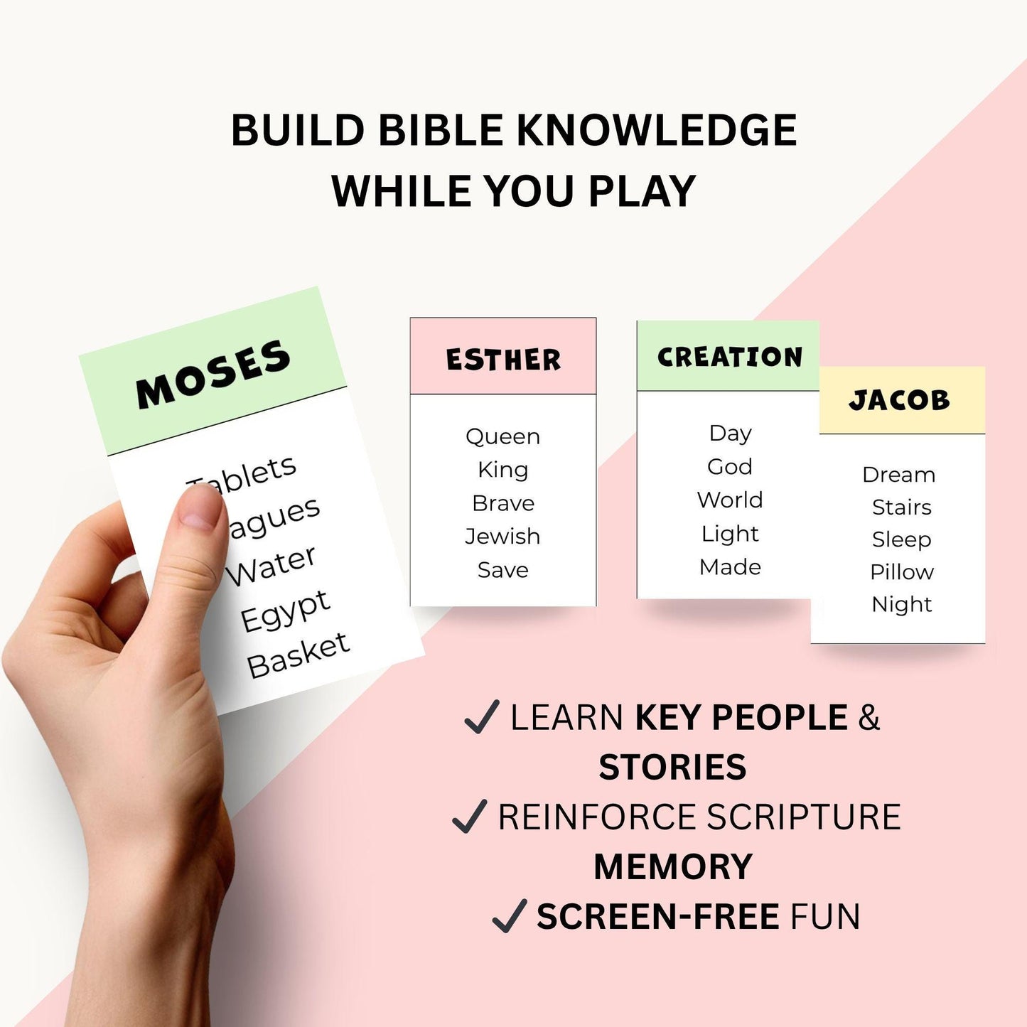 Old Testament Forbidden Words Game: Fun Bible Trivia for Youth Groups, Printable Activity Cards, Taboo