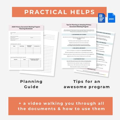 2026 LDS Primary Program Kit Editable Canva Primary Sacrament Meeting Presentation Old Testament Script Speaking Parts Digital Templates