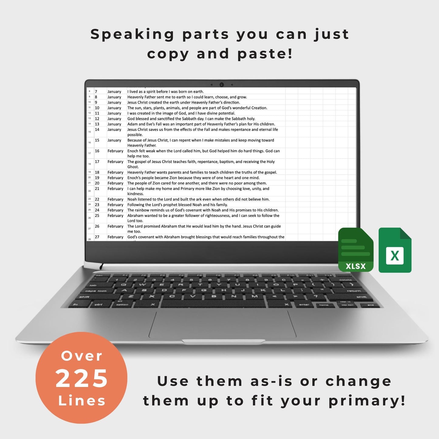 2026 LDS Primary Program Kit Editable Canva Primary Sacrament Meeting Presentation Old Testament Script Speaking Parts Digital Templates