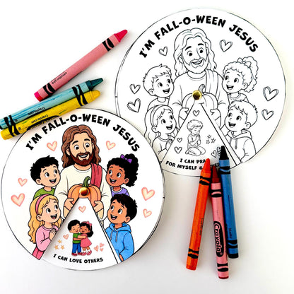 Sunday School Craft Interactive Jesus Activity Wheel Printable Digital Download Kids Church Resource Christian Education Tool Coloring Cutting Spinning Hands On Learning Prayer Discussion Sharing Love Following Jesus Faith Formation
