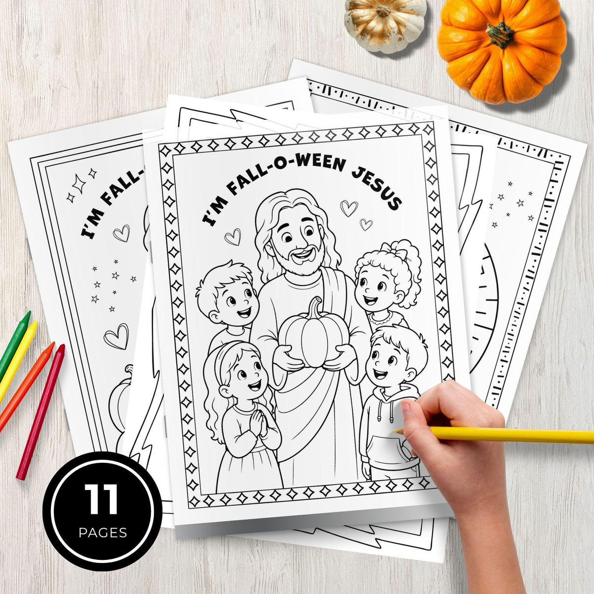 Homeschool Bible printable with fall Jesus coloring pages scripture activities word games maze and how to draw a pumpkin page