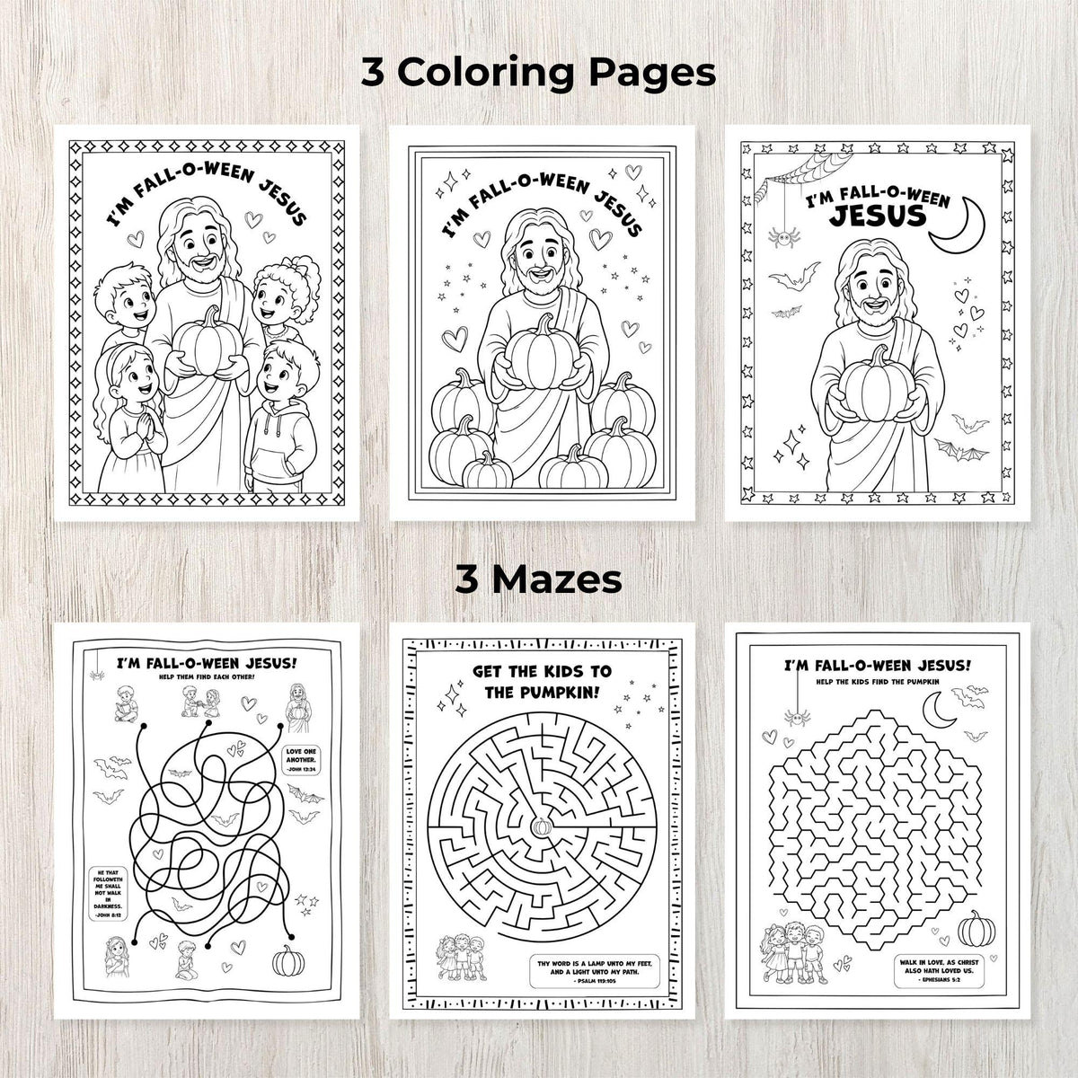 Jesus Coloring Pages Collection Bible Activities For Kids Christian Fall Games Bundle Sunday School Printable Resources Faith Based Learning Materials Homeschool Curriculum Set Children Ministry Tools Instant Download Activity Pages