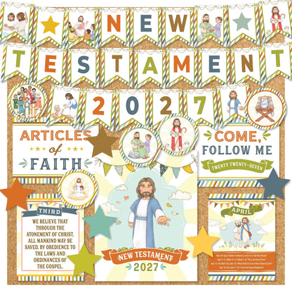 Come Follow Me Primary Resource 2027 New Testament Teaching Kit Digital Download Printable Bulletin Board Complete Classroom Organization LDS Primary Helps Visual Scripture Lesson Aid Instant Access Sunday School Teacher Resource Primary