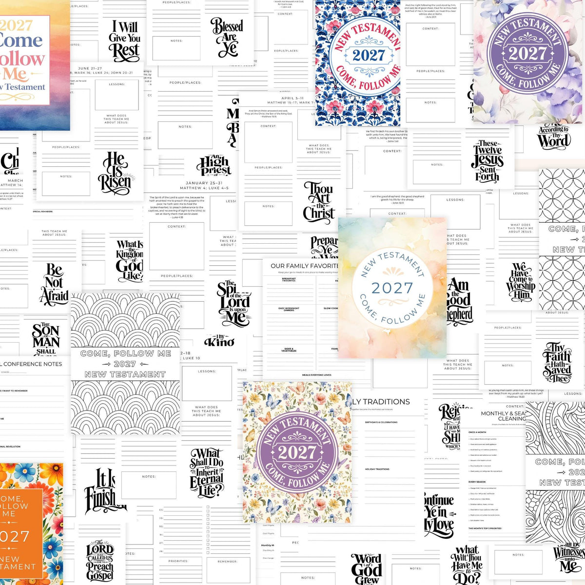 2027 Come Follow Me planner, personal revelation journal