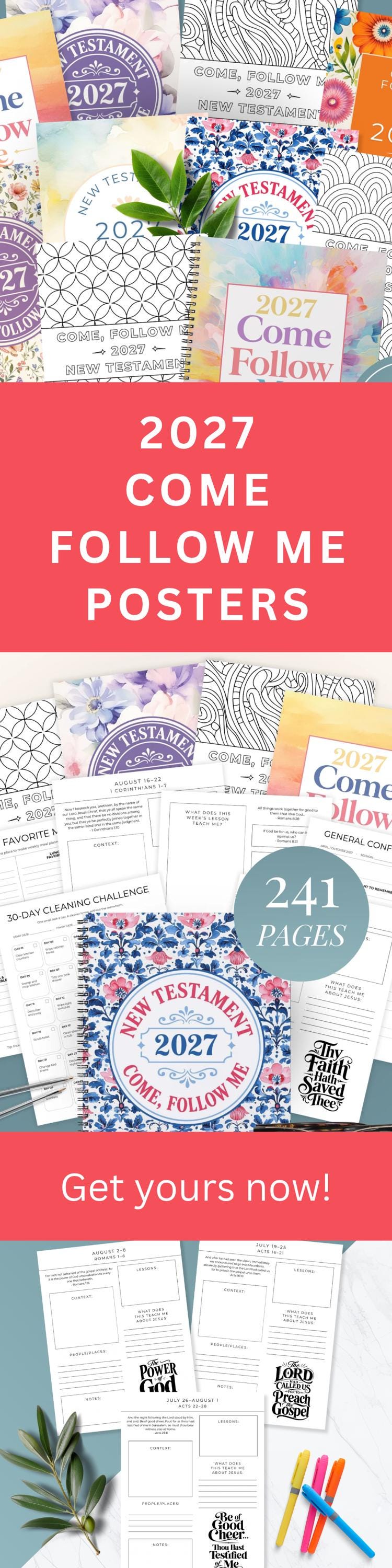2027 Come Follow Me planner, Ministering Printables