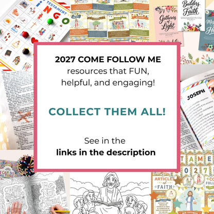 2027 Come Follow Me reading bookmark, 3 designs