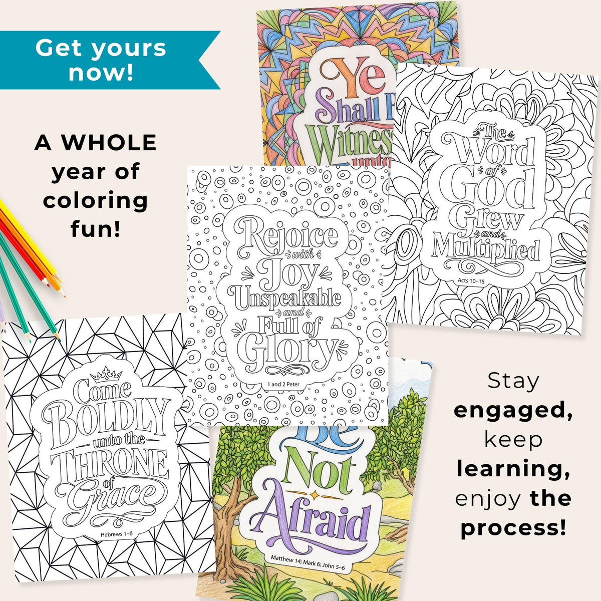 Come Follow Me 2027 Coloring Pages New Testament Scripture Study Sheets 52 Weekly Printable Pages Complete Year Coverage Family Scripture Study Activity Kids Teens Youth Adults Multi Age Design Sunday School Teaching Resource Seminary