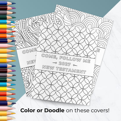 Four printable pages for each 2027 Come Follow Me lesson, with scripture context, reflection questions and study notes