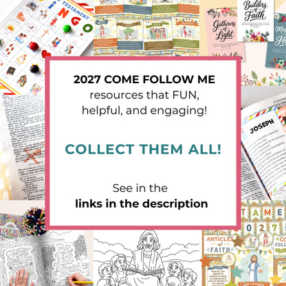 2027 Come Follow Me planner, instant download