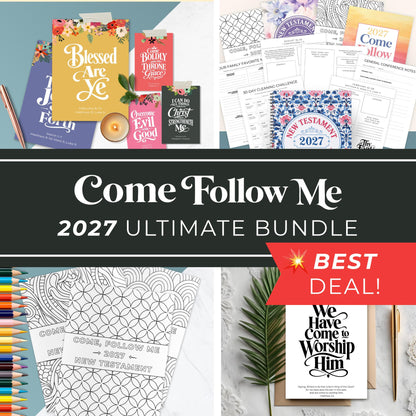 2027 Come Follow Me reading bookmark, New Testament schedule