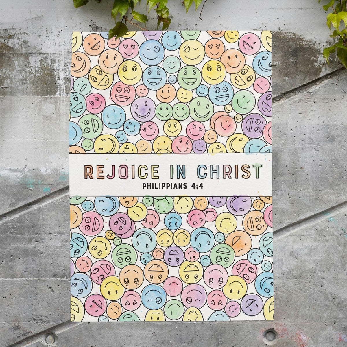Philippians 4:4 coloring page, Rejoice in Christ 2027 youth theme printable