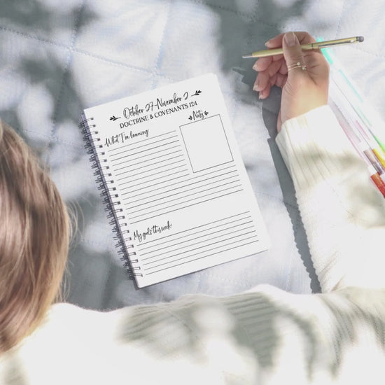 2025 Come Follow Me Journal - LDS Scripture Study - Printable Journal for Women - Doctrine and Covenants - Digital Download