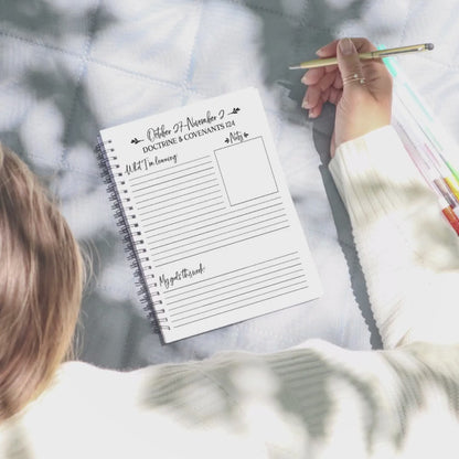 2025 Come Follow Me Journal - LDS Scripture Study - Printable Journal for Women - Doctrine and Covenants - Digital Download