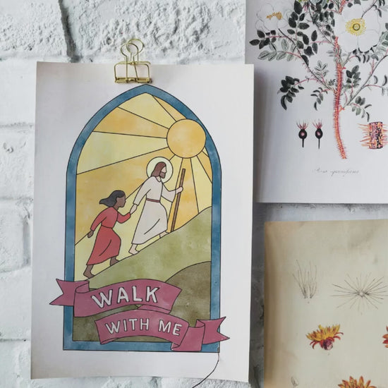 Walk With Me Coloring Template: 2026 LDS Young Women Craft (PDF)