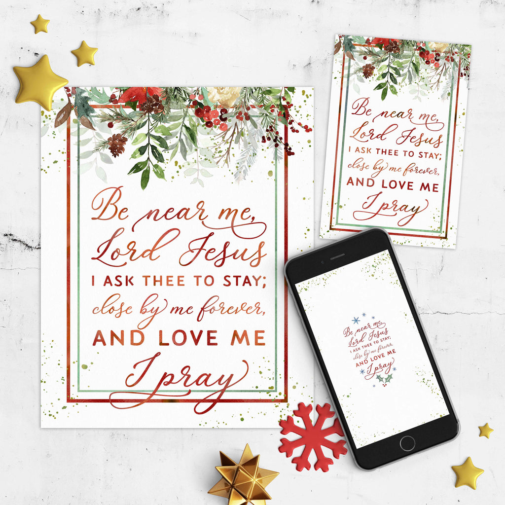 Away in a Manger Christmas Printable Set – Ministering Printables