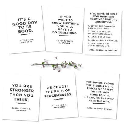 Free General Conference Quote Printables - April 2022