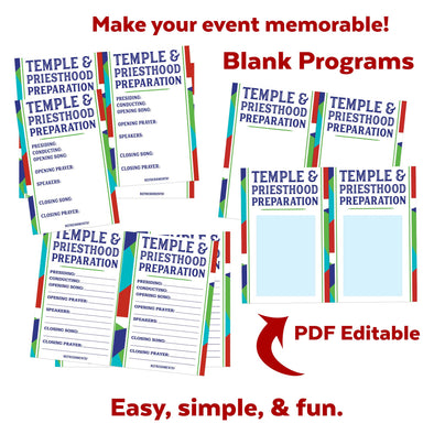Temple &amp; Priesthood Preparation Printable Kit – Ministering Printables