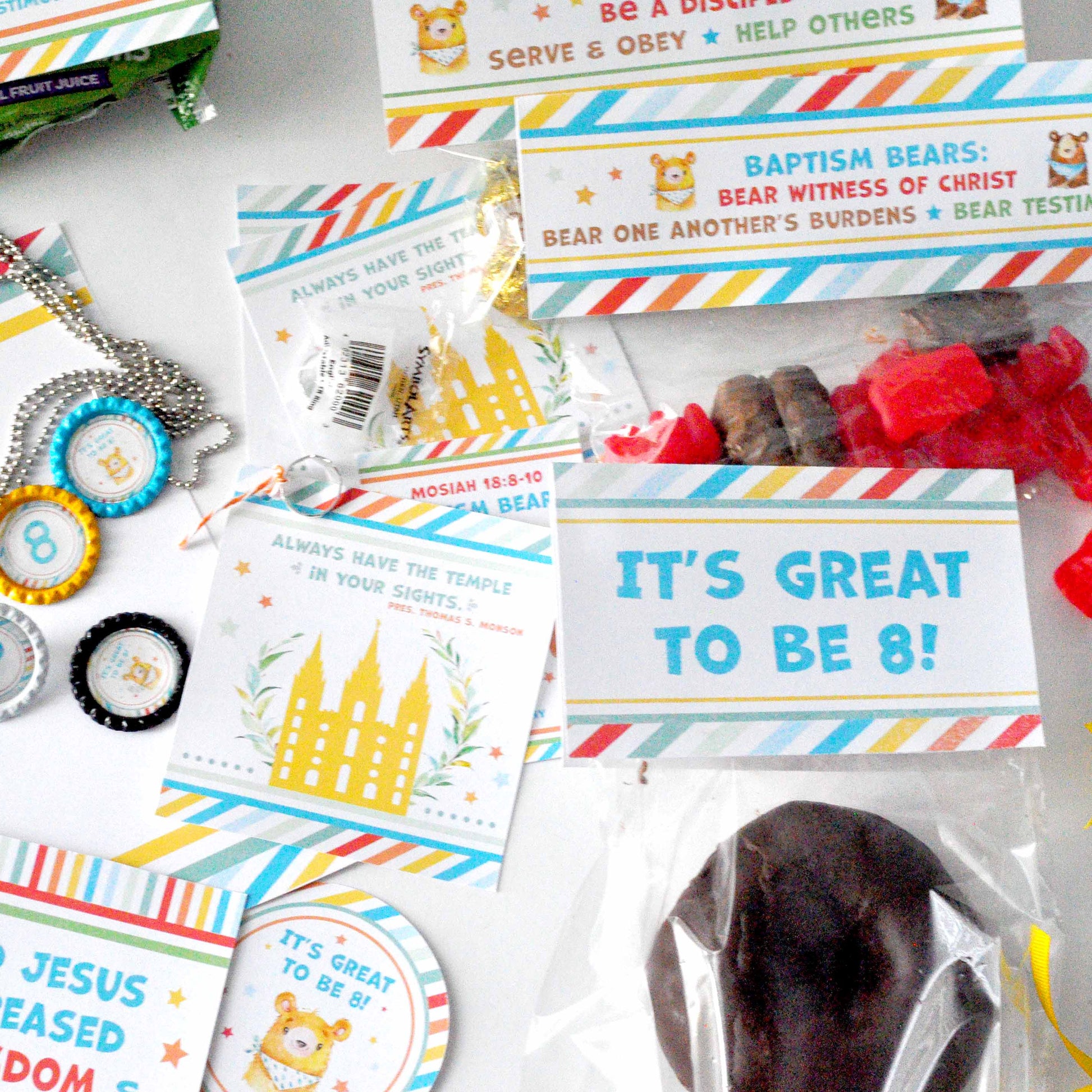 It's Great To Be LDS Baptism Kit {Baptism Bears} – Ministering