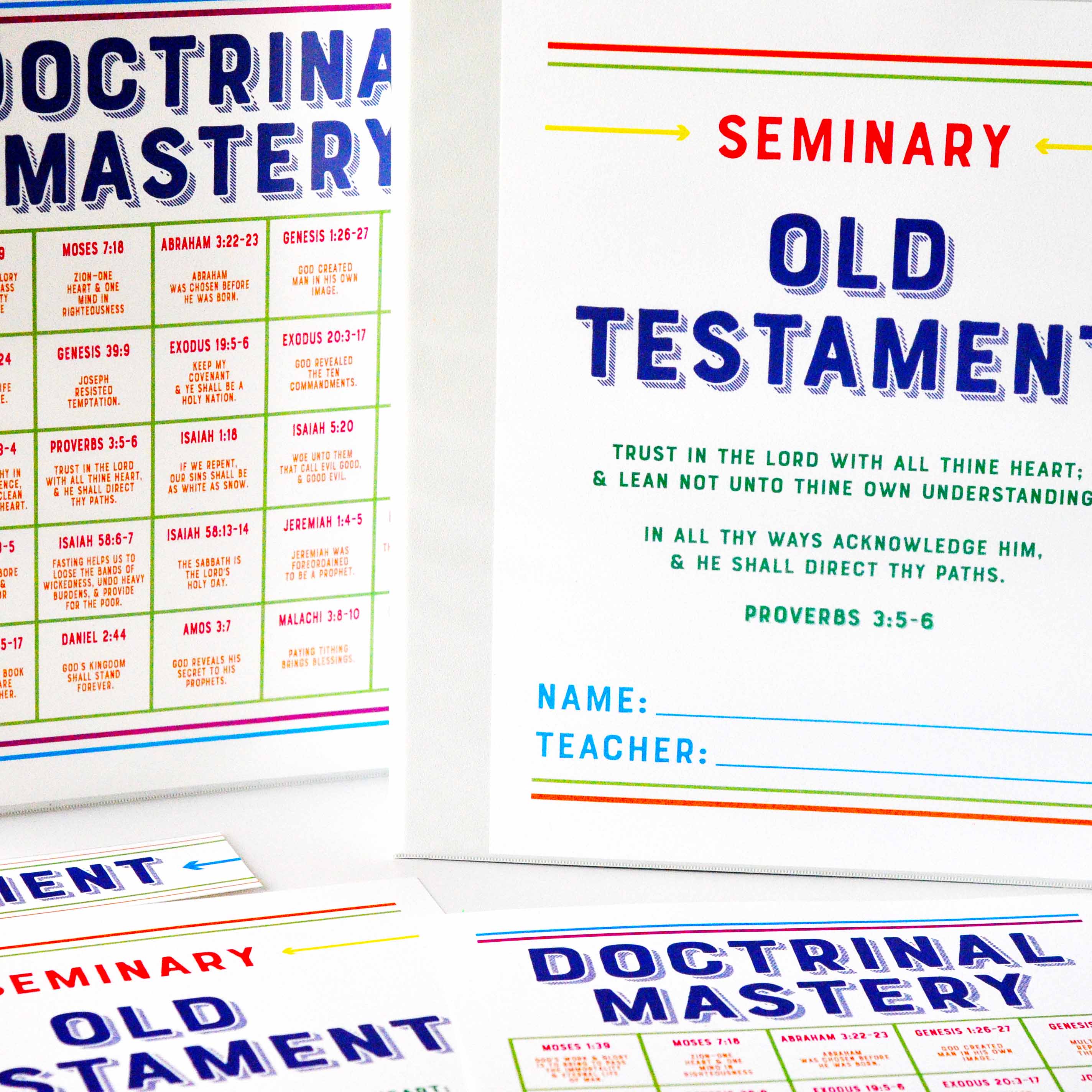 Old Testament Seminary Printable Bundle – Ministering Printables