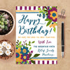 Relief Society Custom Birthday Card | LDS Relief Society Floral Custom Card