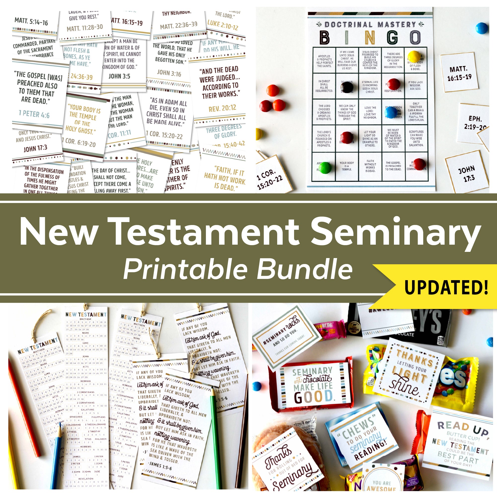New Testament Doctrinal Mastery - Scripture Stickers (PDF Download)