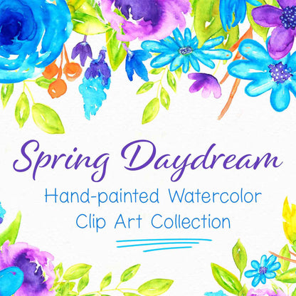Spring Daydream Floral Design Clip Art