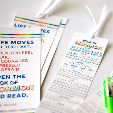 Book of Mormon Reading Chart Bookmark Combo – Ministering Printables