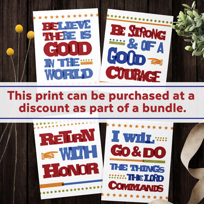 Be The Good Inspirational Poster Printable {Believe There Is Good in The World, Be the Good}