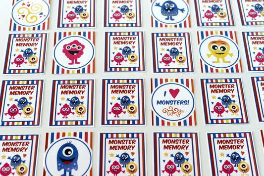 Monster Memory Printable Game | Printable Download Memory Printable Game