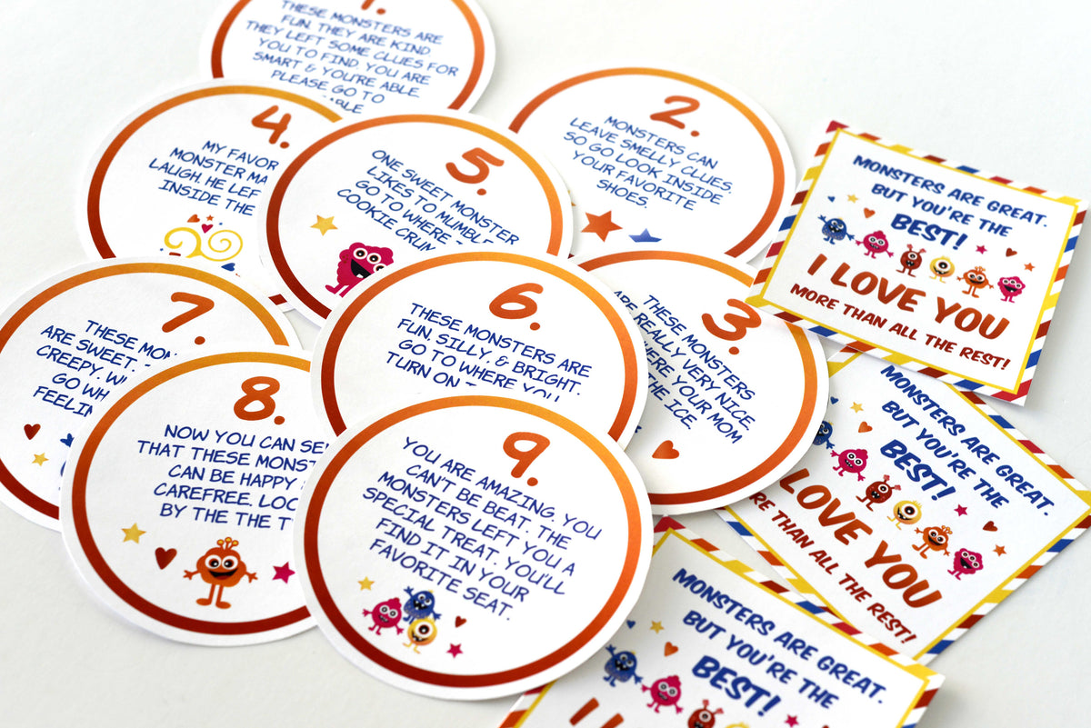 Monster Scavenger Hunt Printable Game – Ministering Printables
